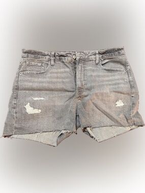 Old Navy Gray Distressed Denim Cutoff Shorts